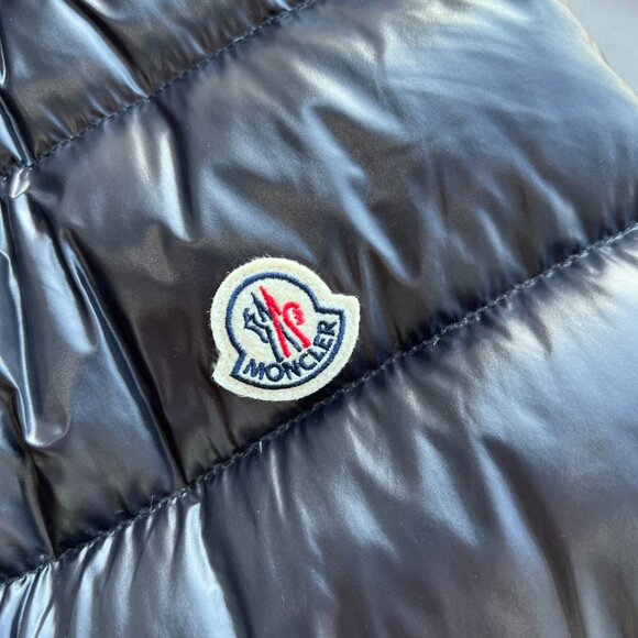Moncler Shiny Black Puffer Vest - Picture 7 of 8
